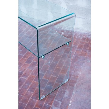 Glasartikel - Regal 120x40x80 mit transparentem Regal