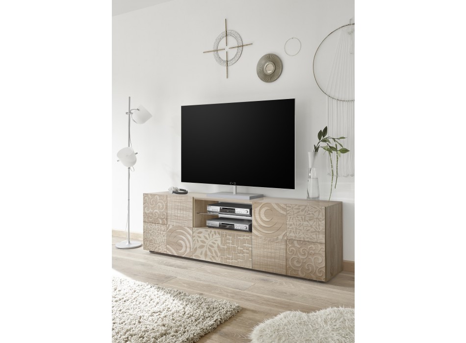 MIRO TV-Ständer 2 Türen / 1 Schublade 181x57x43 cm