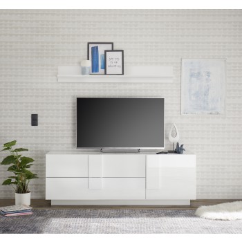 TV-Unterschrank, 2 Schubladen, 1 JUPITER-Tür, 182 x 44 x 63 cm