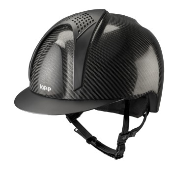 GLÄNZENDER SCHWARZER E-LIGHT CARBON-HELM MIT MATTSCHWARZEM VISIER UND 2 MATTSCHWARZEN EINSÄTZEN