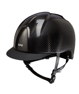 GLÄNZENDER SCHWARZER E-LIGHT-CARBON-HELM MIT MATTSCHWARZEM VISIER UND EDELSTAHLGITTER