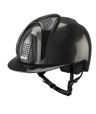 GLÄNZENDER SCHWARZER E-LIGHT-CARBON-HELM MIT METALLIC-SCHWARZEM VISIER UND 3 METALLIC-SCHWARZEN EINSÄTZEN