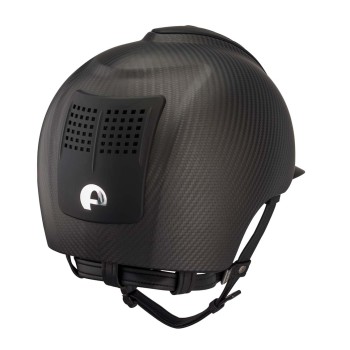 MATTSCHWARZER E-LIGHT CARBON-HELM MIT MATTSCHWARZEM VISIER UND 3 MATTSCHWARZEN EINSÄTZEN