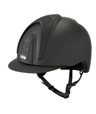 MATTSCHWARZER E-LIGHT CARBON-HELM MIT MATTSCHWARZEM VISIER UND 3 MATTSCHWARZEN EINSÄTZEN