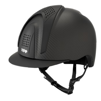 MATTSCHWARZER E-LIGHT CARBON-HELM MIT MATTSCHWARZEM VISIER UND 3 MATTSCHWARZEN EINSÄTZEN