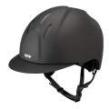 MATTSCHWARZER E-LIGHT-CARBON-HELM MIT MATTSCHWARZEM VISIER UND EDELSTAHLGITTER