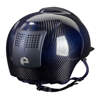 E-LIGHT SHINE BLUE CARBON HELM / 2 MATTBLAUE EINSÄTZE