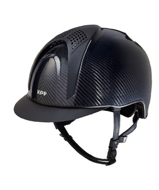 E-LIGHT SHINE BLUE CARBON HELM / 2 MATTBLAUE EINSÄTZE