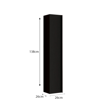 Hochschrank mit 1 Tür 26x138x26 STAHL