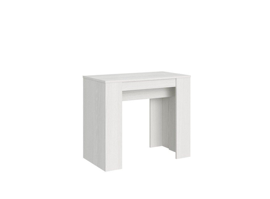 Basiskonsole - Ausziehbare Konsole 90x48/204 cm Basic Small White Ash