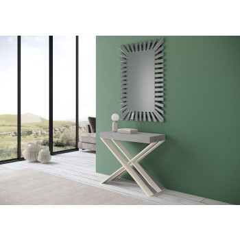 Konsole Diago White Frame - Ausziehbare Konsole 90x40/300 cm Diago White Ash White Frame