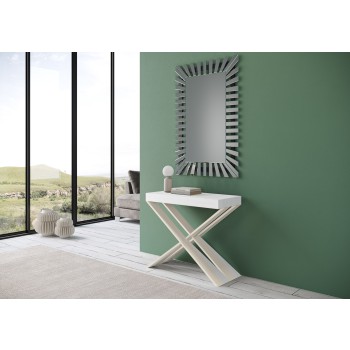 Konsole Diago White Frame - Ausziehbare Konsole 90x40/300 cm Diago White Ash White Frame