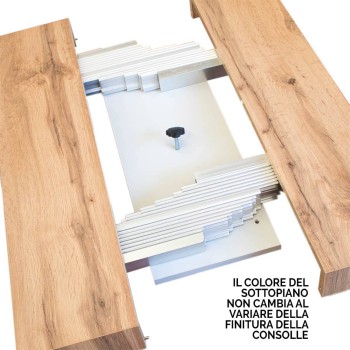 Konsole Diago White Frame - Ausziehbare Konsole 90x40/300 cm Diago White Ash White Frame