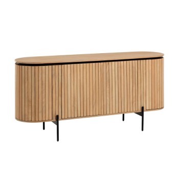 Licia Sideboard mit 4 Türen aus massivem Mangoholz