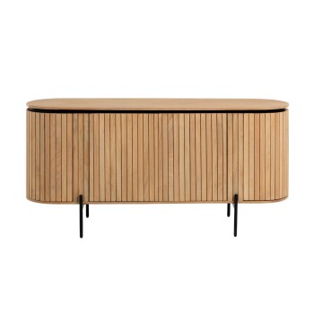 Licia Sideboard mit 4 Türen aus massivem Mangoholz