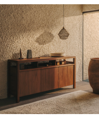 Sashi-Sideboard aus Massivholz LA FORMA