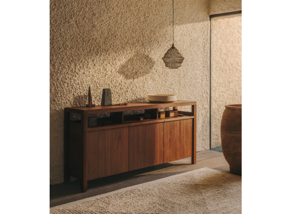 Sashi-Sideboard aus Massivholz LA FORMA