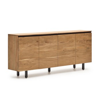 Uxue-Sideboard aus massivem Akazienholz, natürliches Finish