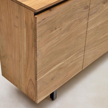 Uxue-Sideboard aus massivem Akazienholz, natürliches Finish