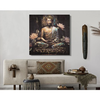 MALEREI AUF LEINWAND BUDDHA -A-