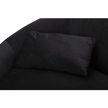 OSLO 2-SITZER-SOFA MIT SCHWARZEN KISSEN