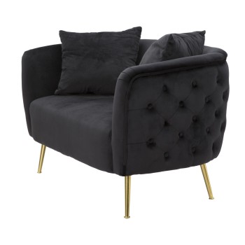 SCHWARZES BUKAREST-SOFA