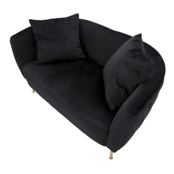 SCHWARZES BUKAREST-SOFA