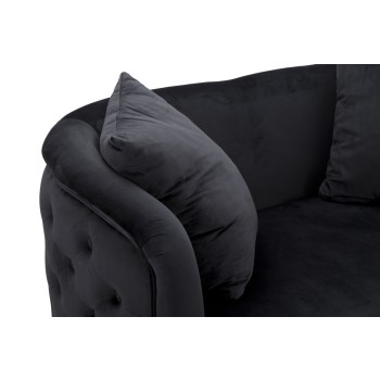 SCHWARZES BUKAREST-SOFA