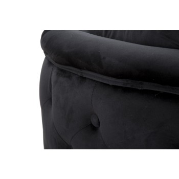 SCHWARZES BUKAREST-SOFA