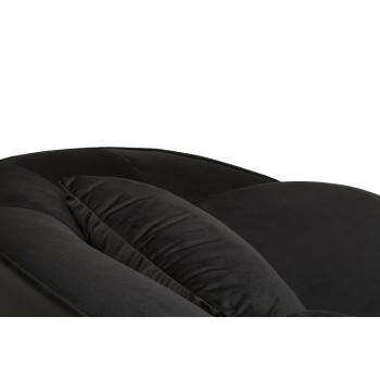 OSLO 3-SITZ-SOFA MIT SCHWARZEN KISSEN