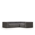 Cord Blok 3-Sitzer Ecksofa