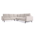 Beiges 4-Sitzer-Ecksofa Galene 267 x 267 cm