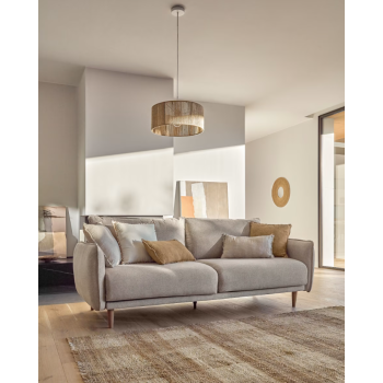 Carlota 3-Sitzer-Sofa in Beige, 213 cm