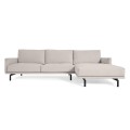 4-Sitzer-Sofa Galene mit beigefarbener Chaiselongue rechts, 314 cm