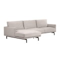 Galene 4-Sitzer-Sofa mit beigefarbener Chaiselongue links, 314 cm