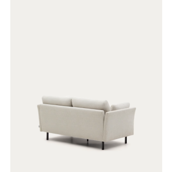 Gilma 2-Sitzer-Sofa in Beige mit schwarzen Füßen, 170 cm