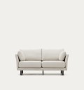 Gilma 2-Sitzer-Sofa in Beige mit schwarzen Füßen, 170 cm