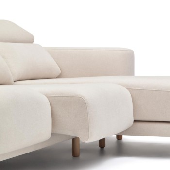 Divano Singa 3 posti con chaise longue destra