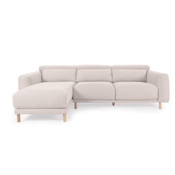 Divano Singa 3 posti con chaise longue sinistra