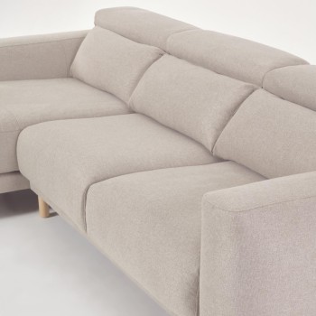 Divano Singa 3 posti con chaise longue sinistra