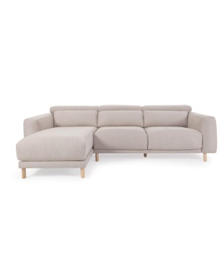 Divano Singa 3 posti con chaise longue sinistra