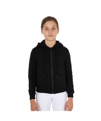 SWEATSHIRT MIT FULL ZIP FÜR MÄDCHEN UND FLEECE-INNENRAUM