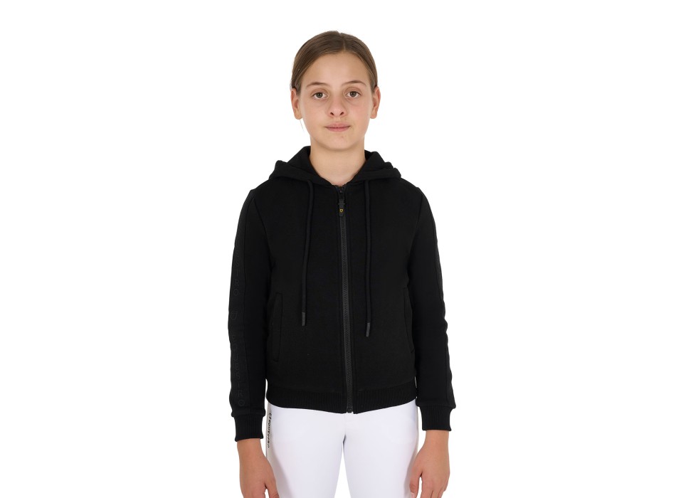 SWEATSHIRT MIT FULL ZIP FÜR MÄDCHEN UND FLEECE-INNENRAUM