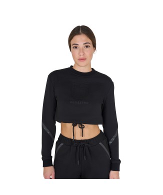 KURZES SWEATSHIRT FÜR DAMEN MIT RUNDHALS