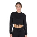 KURZES SWEATSHIRT FÜR DAMEN MIT RUNDHALS