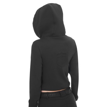 KURZES SWEATSHIRT FÜR DAMEN MIT KAPUZE