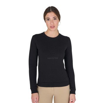 Damen-Sweatshirt mit Rundhalsausschnitt und Logo-Aufdruck