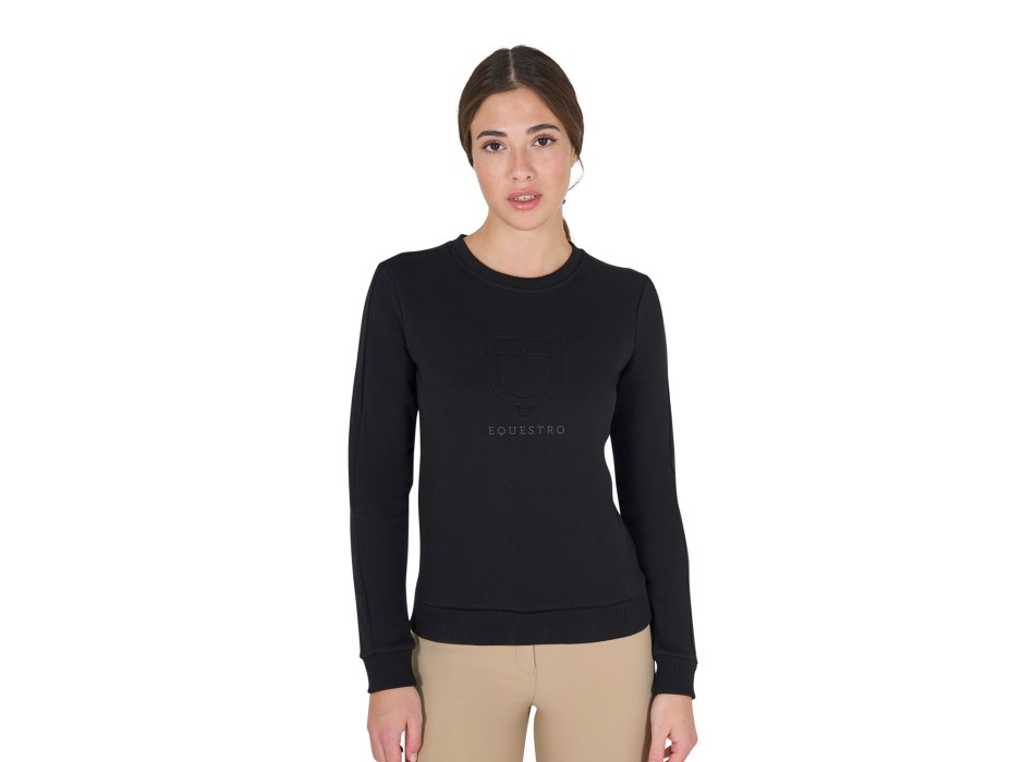 Damen-Sweatshirt mit Rundhalsausschnitt und Logo-Aufdruck