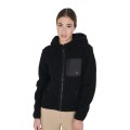 Damen-Sweatshirt aus gekräuseltem Fleece mit Vordertasche