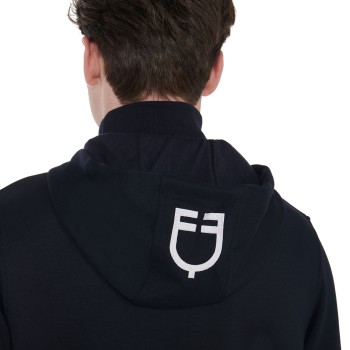 Herren-Sweatshirt mit Kapuze und gesticktem Logo